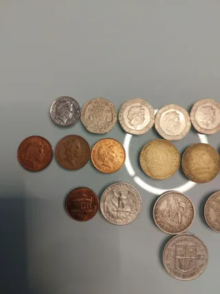 Lote monedas extranjeras