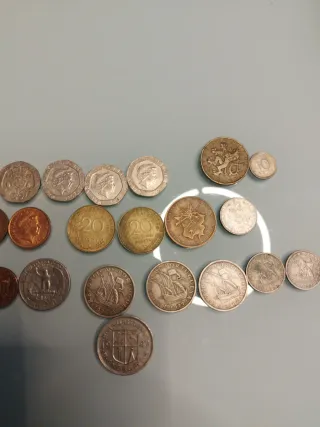 Lote monedas extranjeras