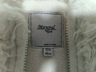 Cappotto pelliccia sintetica bianco 10 anni 140 cm