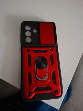 Funda Samsung A56 5G Roja y Negra