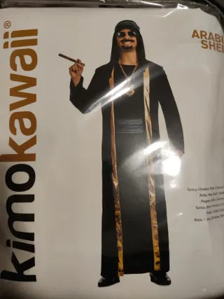 Disfraz Jeque Árabe Kimokawaii Talla Única