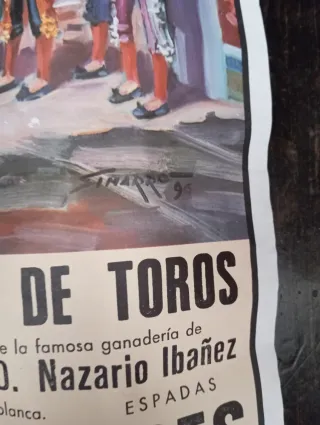 Cartel Plaza de Toros Xativa 1 Mayo 1990