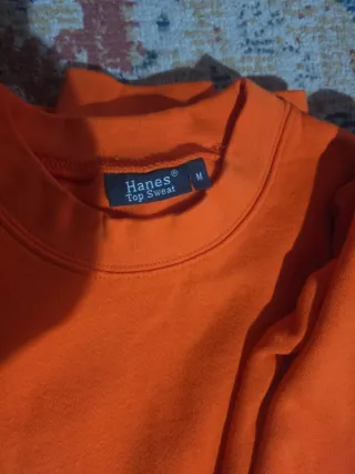 3 Felpe Hanes Arancioni Taglia M
