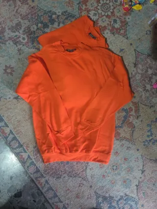 3 Felpe Hanes Arancioni Taglia M