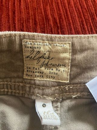 Pantalón denim micro pana Tommy Hilfiger beige