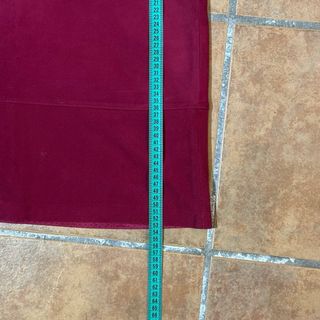 Falda de antelina Cortefiel - Talla XL (burdeos)