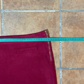 Falda de antelina Cortefiel - Talla XL (burdeos)