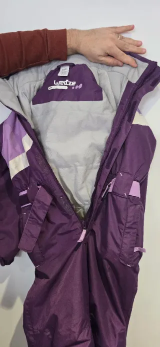Fato de neve Decathlon 8 anos roxo