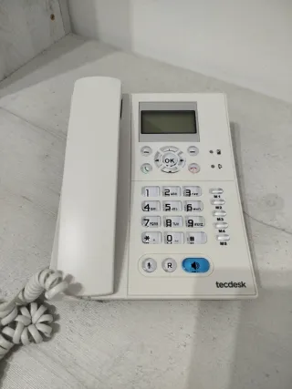 Teléfono Tecdesk Blanco Nuevo