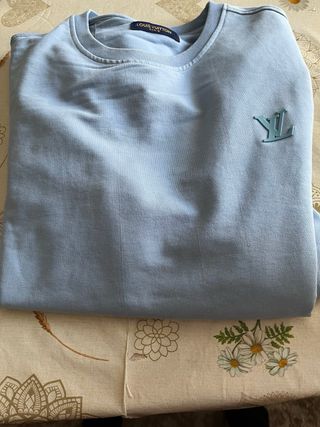 Felpa Louis Vuitton Blu Chiaro