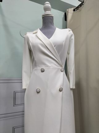 Vestido blanco mamá de comunión o bautizo