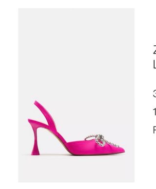 Tacones Zara Fiesta Rosa Talla 38