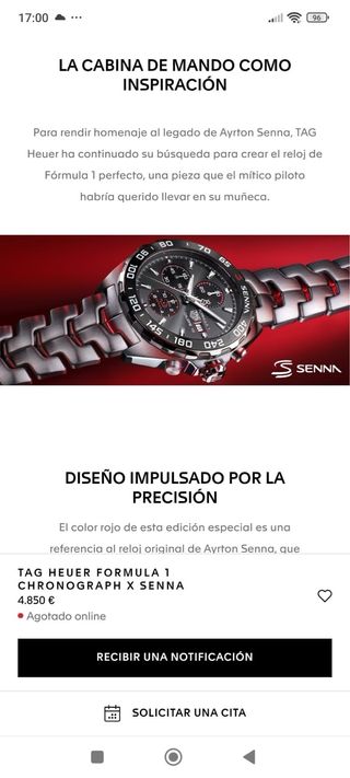 TAG HEUER Formula 1 Chronograph x Senna