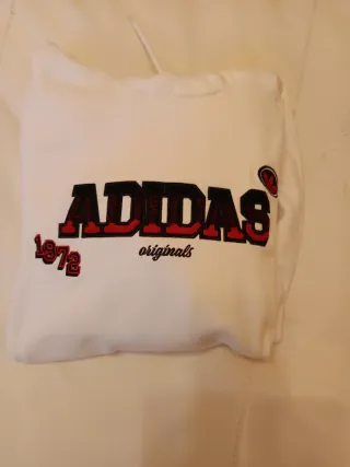 Sudadera Adidas Blanca con Logo Originals 1972