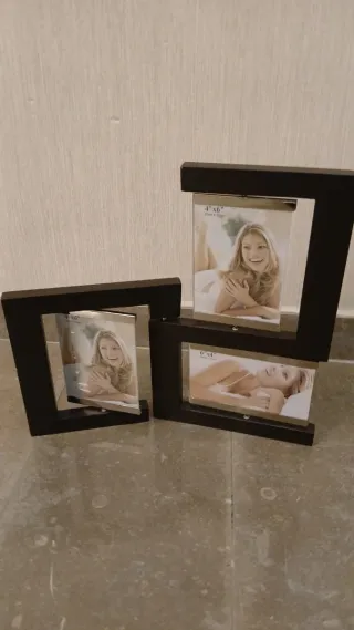 Moldura tripla articulada 10x15cm