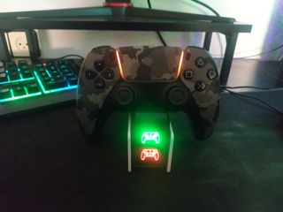 Base dual RGB de cargar mando Ps5.