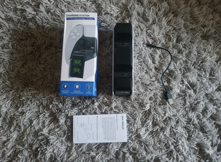 Base dual RGB de cargar mando Ps5.