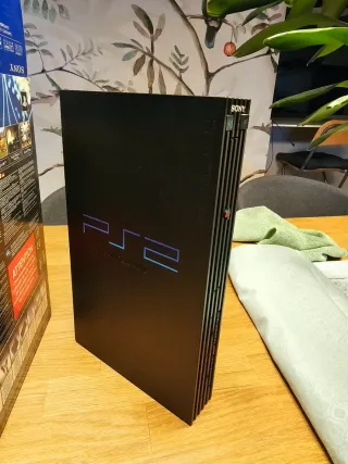 Playstation 2 Negra +2 Mandos + 2 Memory cards