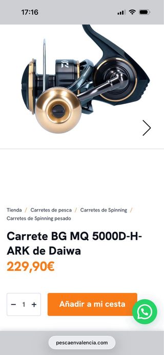 Daiwa BG MQ 5000 Carrete