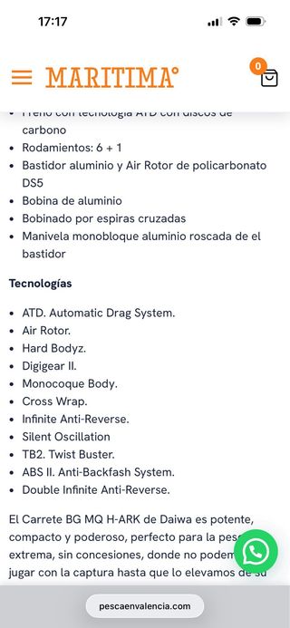 Daiwa BG MQ 5000 Carrete