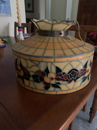 Lámpara Tiffany Pasta Multicolor y otras