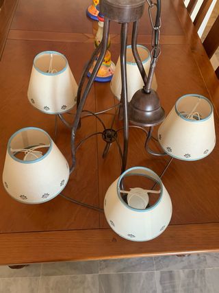 Lámpara Tiffany Pasta Multicolor y otras