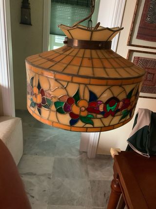 Lámpara Tiffany Pasta Multicolor y otras