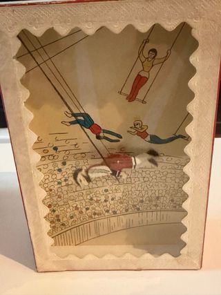 Juguete vintage Mystery Motion Trapecista