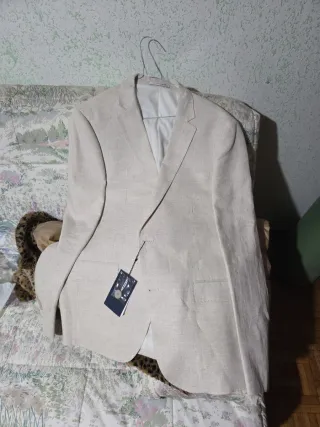 Americana Zara Man Blanca Talla M