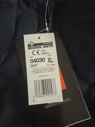 Chaleco acolchado Industrial Starter XL