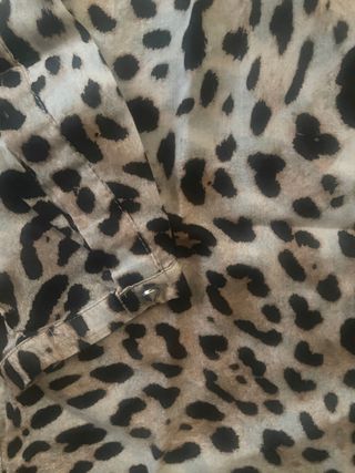 Blusa Leopardo Manga Larga