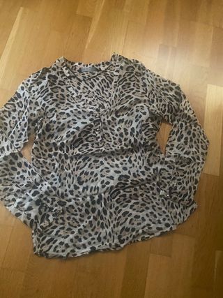 Blusa Leopardo Manga Larga