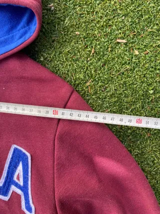 FILA Vintage Y2K Hoodie Full Zip Roja Talla S