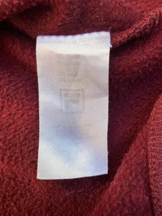 FILA Vintage Y2K Hoodie Full Zip Roja Talla S