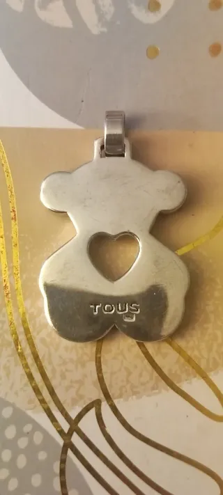 Colgante Oso Tous Corazón Plata
