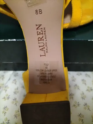 Sandalias mostaza Ralph Lauren