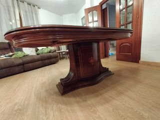 Muebles de salón madera oscura