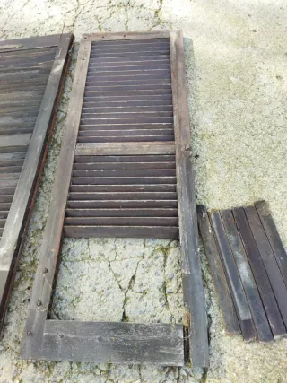 6 Contraventanas Madera Puerta