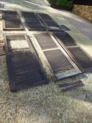 6 Contraventanas Madera Puerta