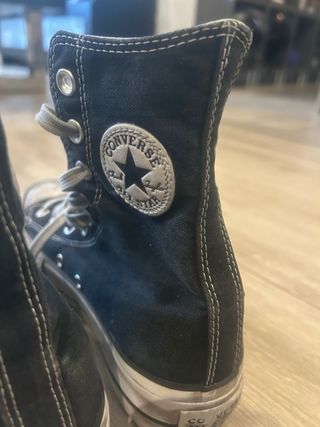 Converse negras plataforma talla 36