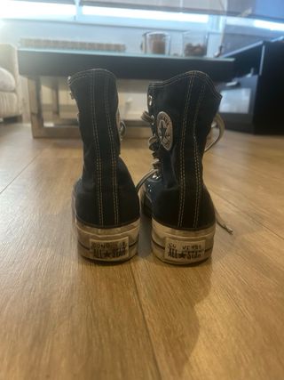 Converse negras plataforma talla 36