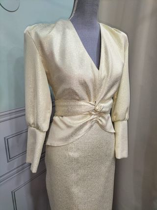 Vestido de fiesta dorado