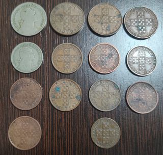 Lote de 32 monedas de Portugal