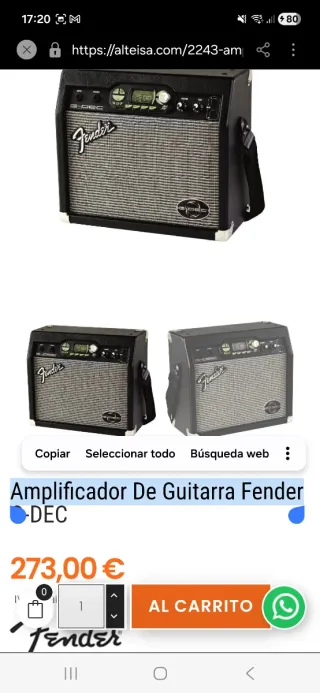Amplificador Fender G-DEC PR 520