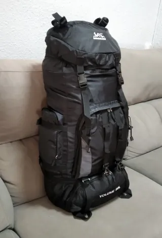Mochila de gran capacidad 90+10L Negra