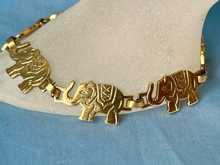 Pulsera Chapado Oro Elefantes PLORO 22k
