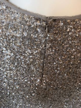 Top Zadig & Voltaire lentejuelas gris/plata