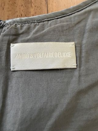 Top Zadig & Voltaire lentejuelas gris/plata