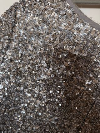 Top Zadig & Voltaire lentejuelas gris/plata