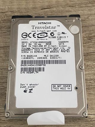 Disco Duro Hitachi 80GB SATA